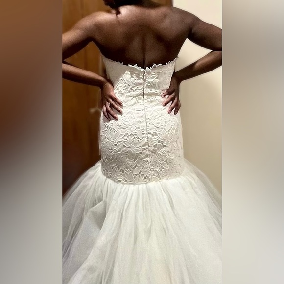 Stunning New Lazaro Tara Keely 2400 Gown - Bridal Sz 12 - M (US 8) - Picture 5 of 10